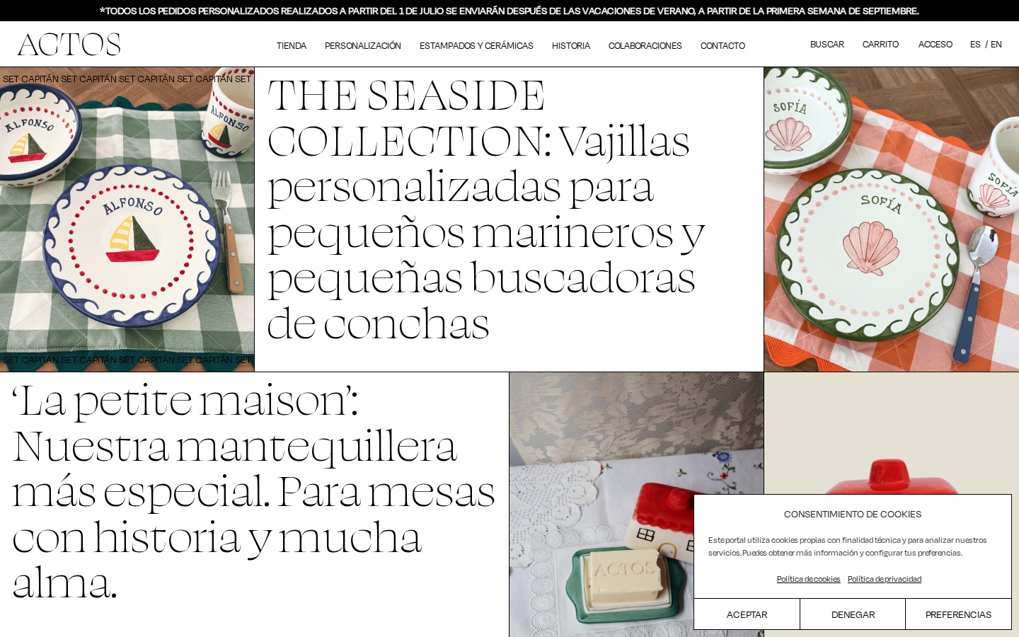 Screenshot of ACTOS Store