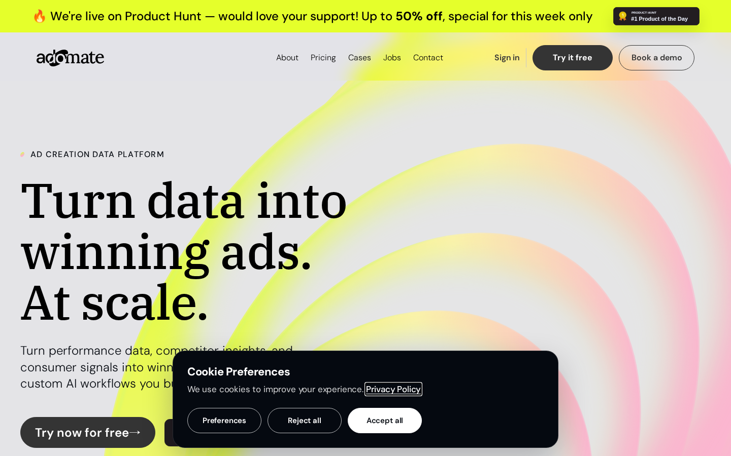 Screenshot of Adomate