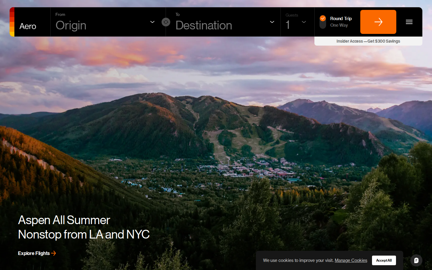 Screenshot of Aero