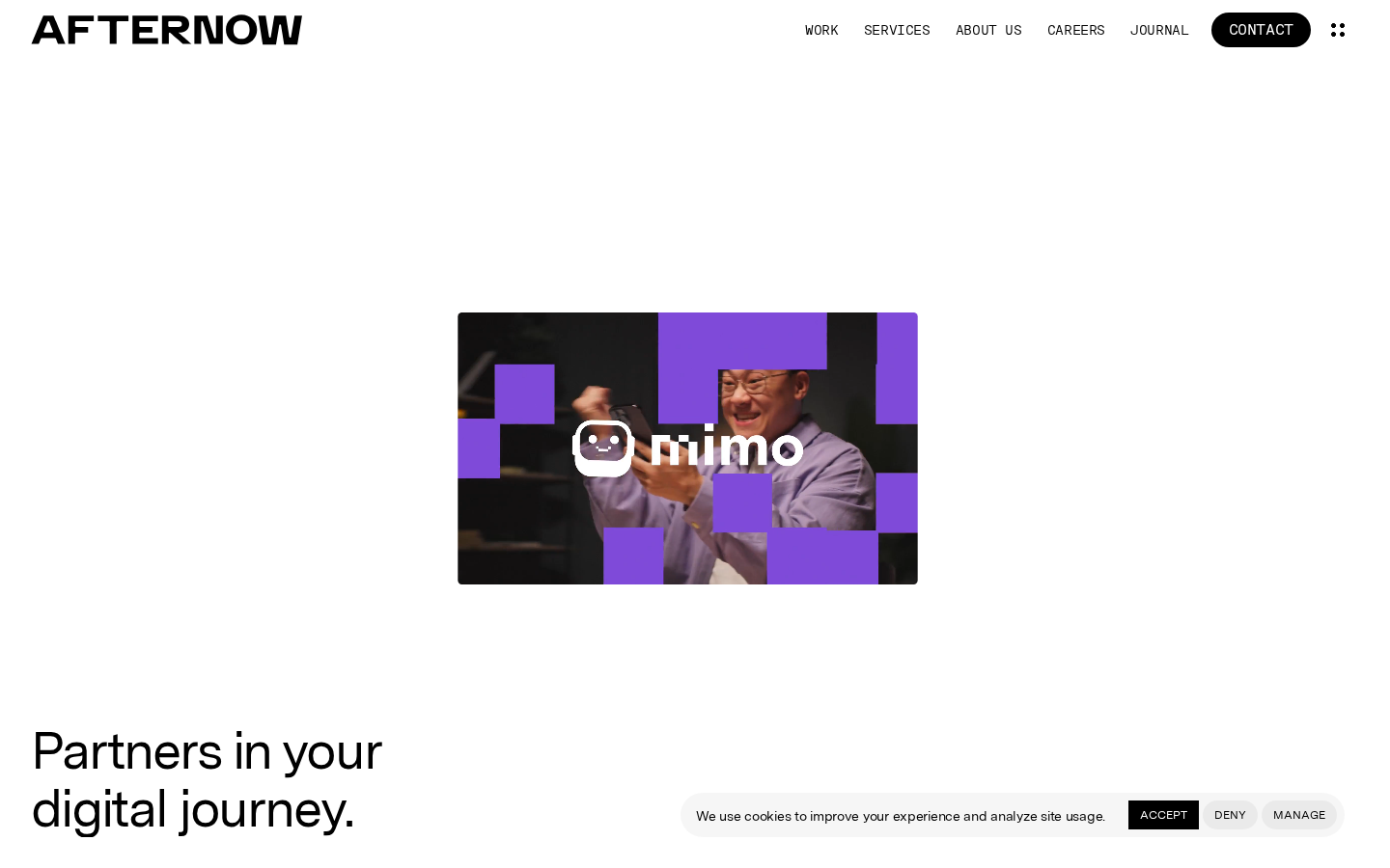 Screenshot of Afternow