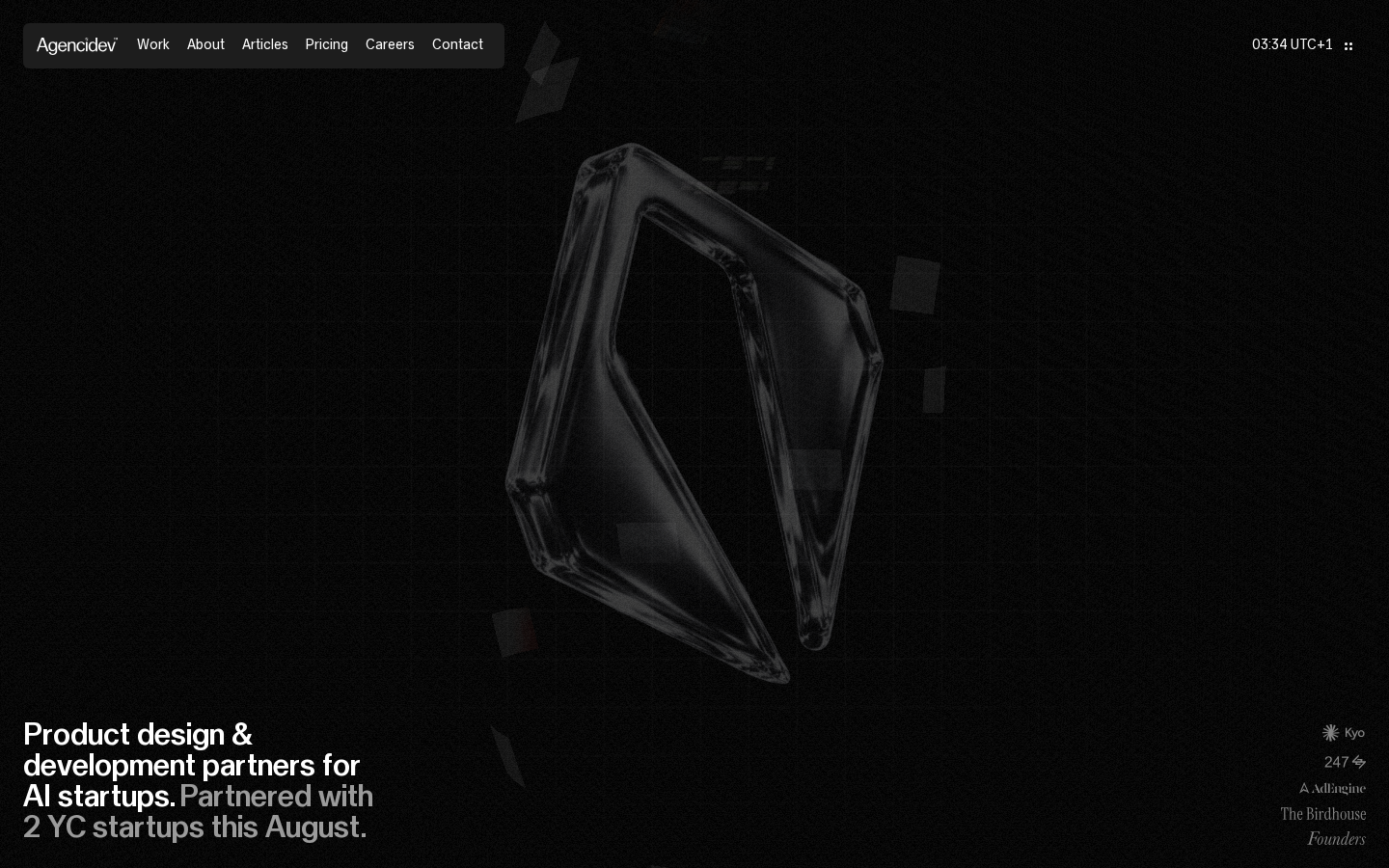 Screenshot of Agencidev
