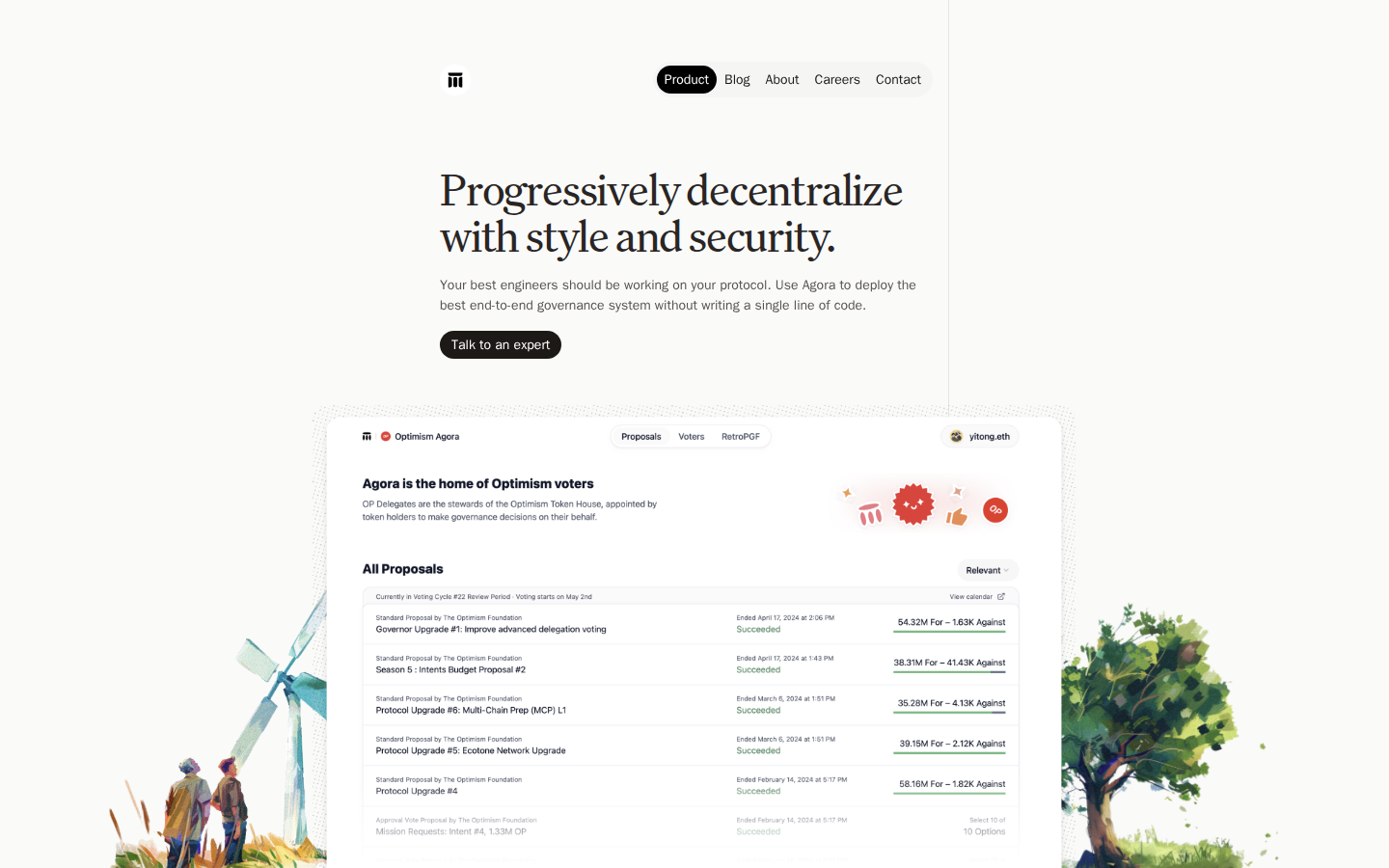 Screenshot of Great Onchain Governance