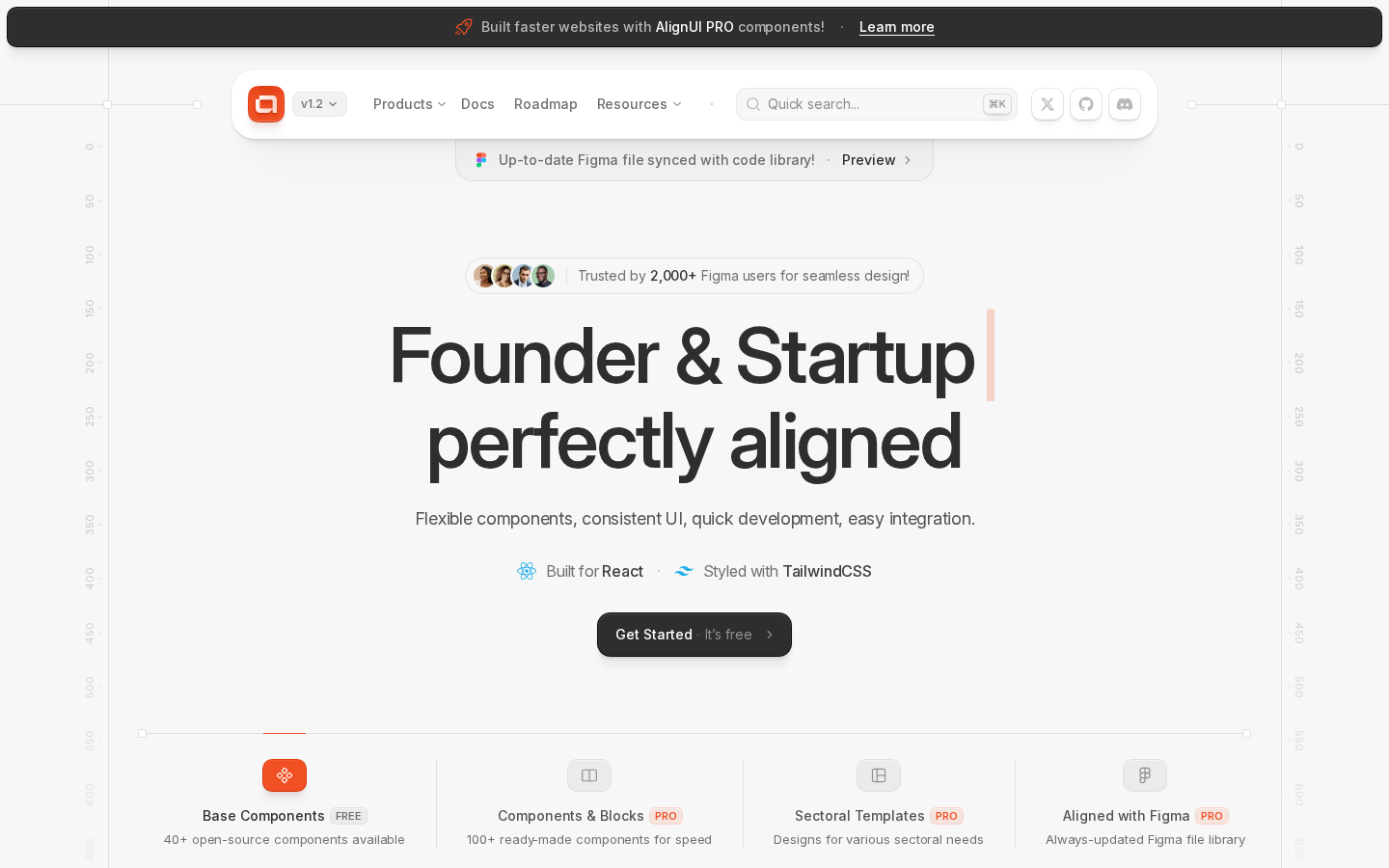 Screenshot of AlignUI Design System