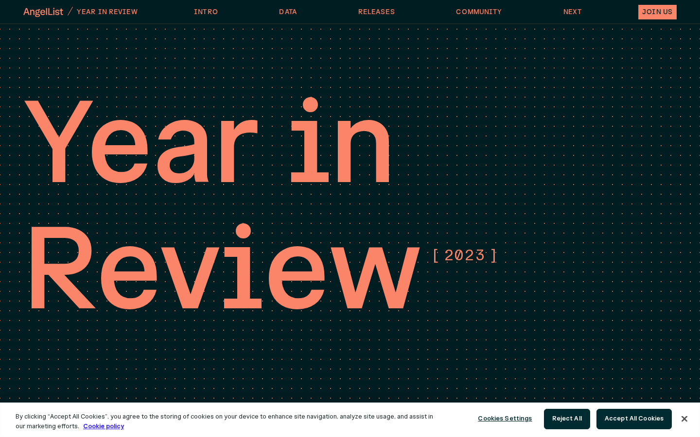 Screenshot of 2023 Year in Review