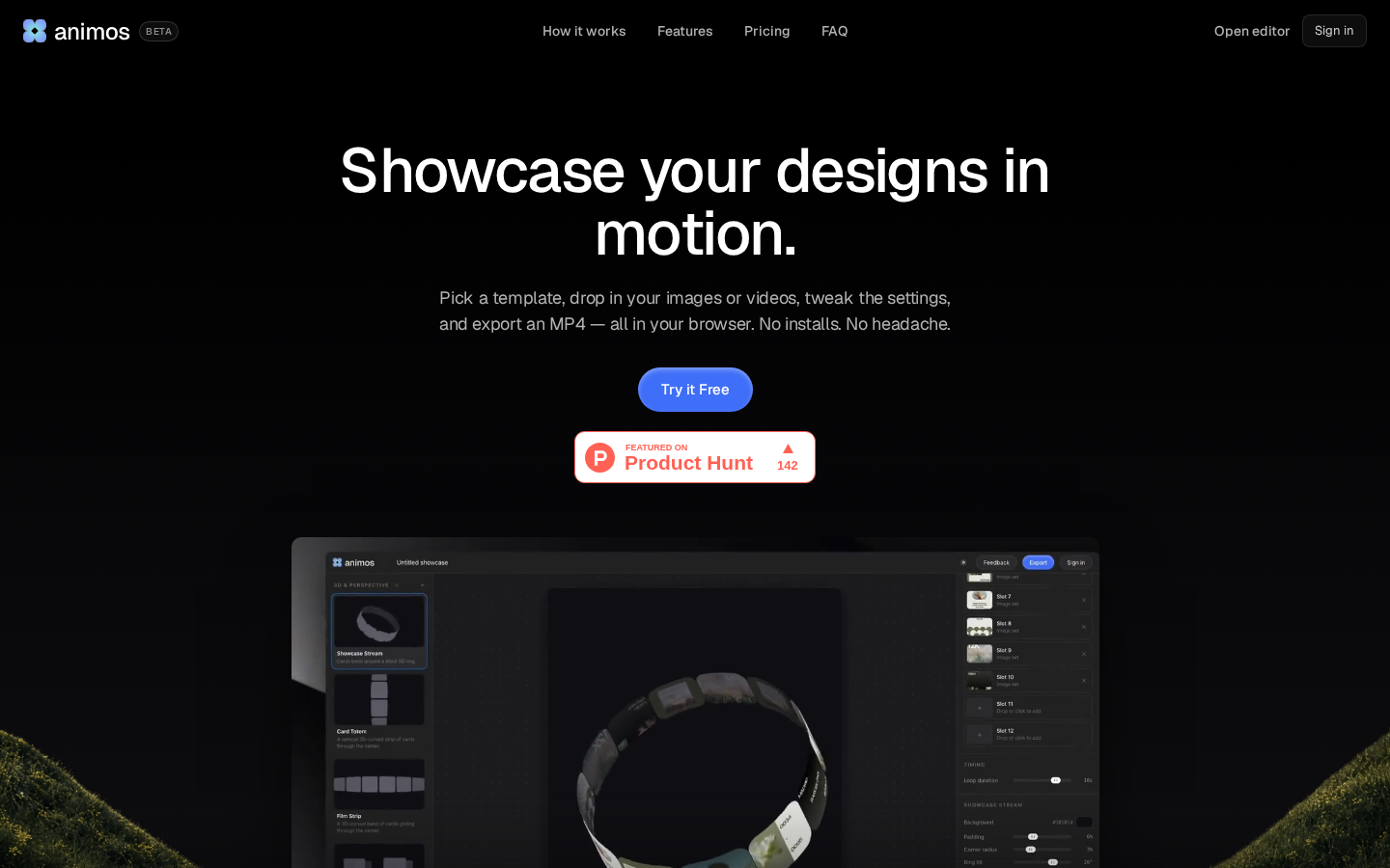 Screenshot of animos
