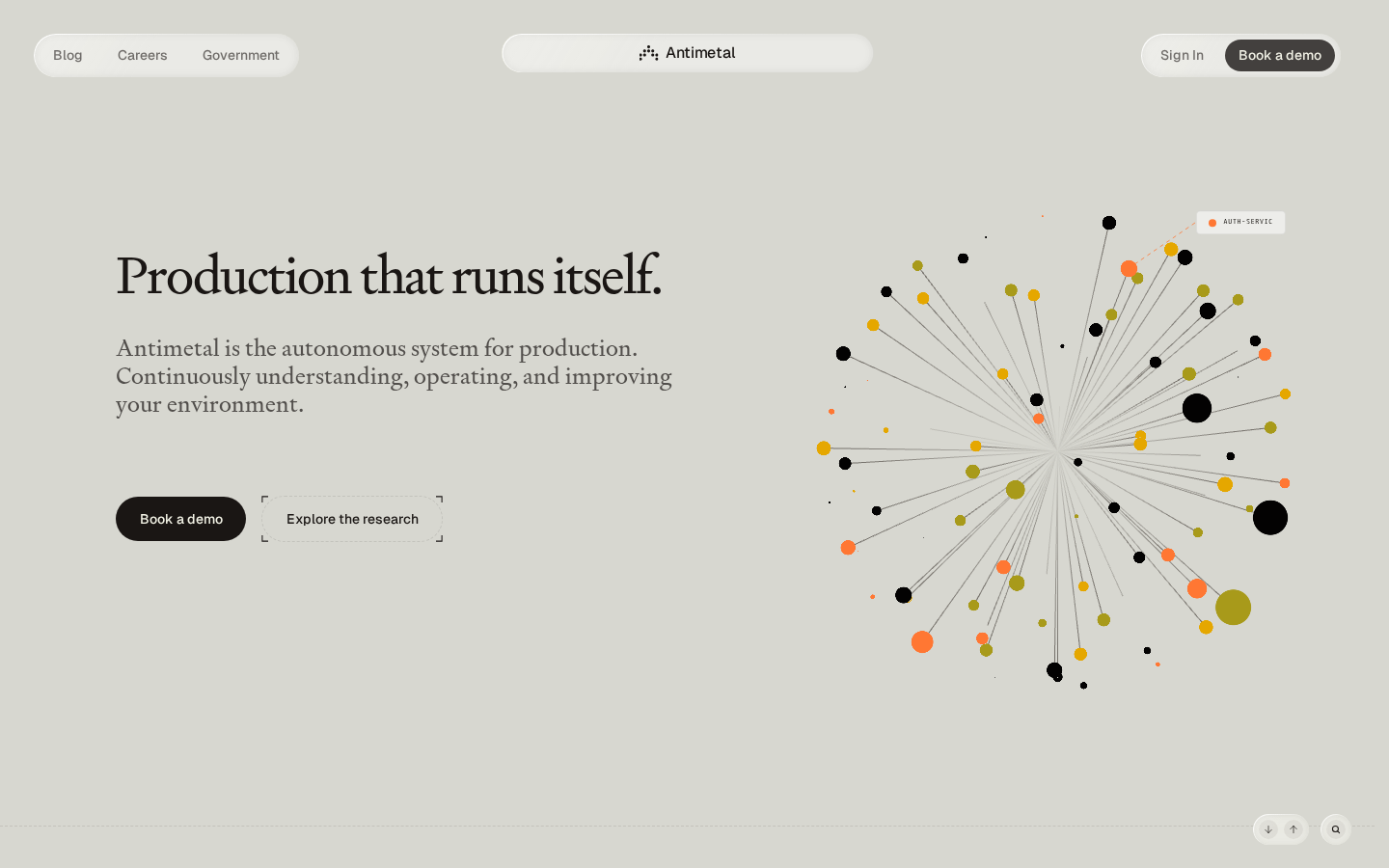 Screenshot of Antimetal