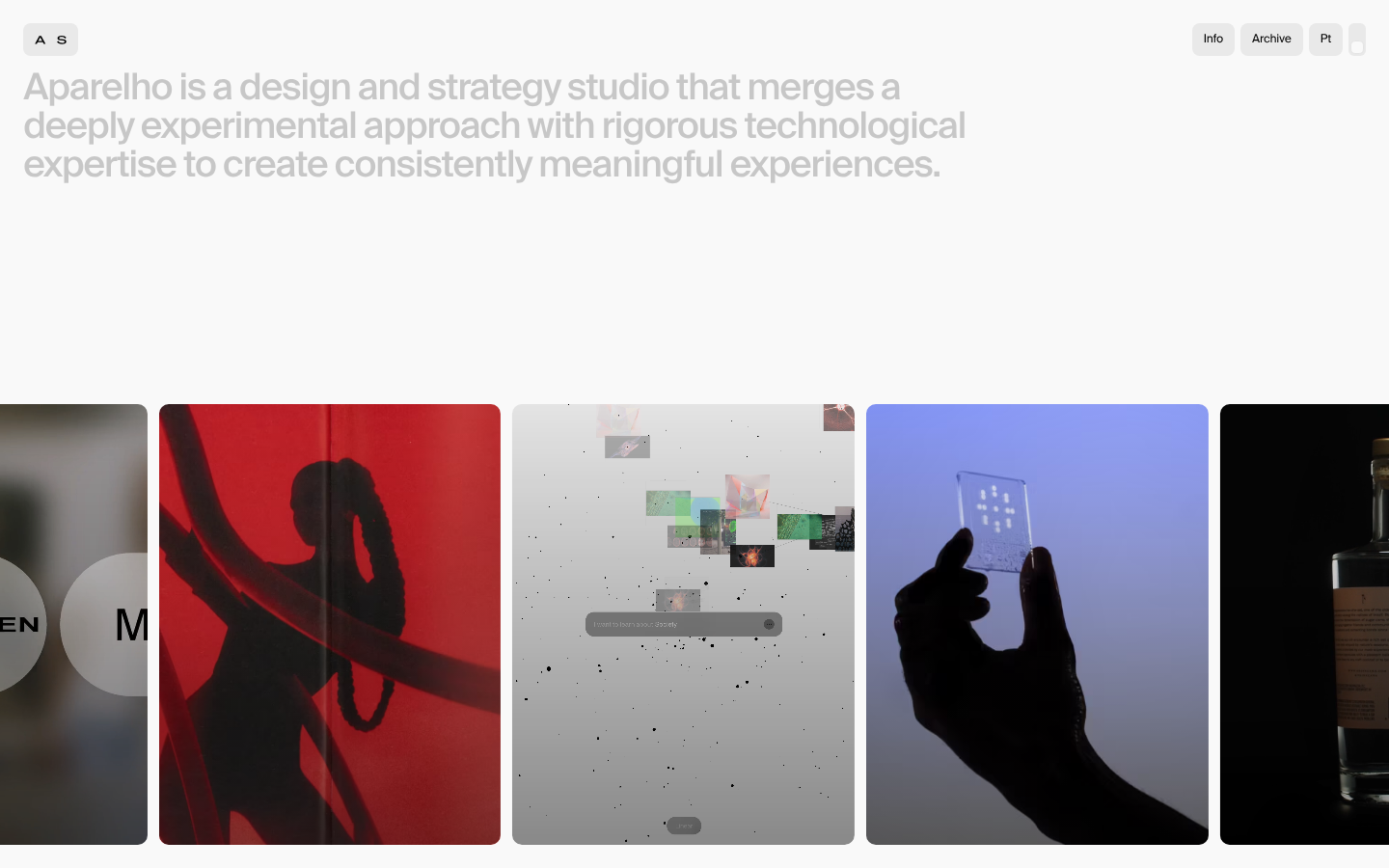 Screenshot of Aparelho Studio