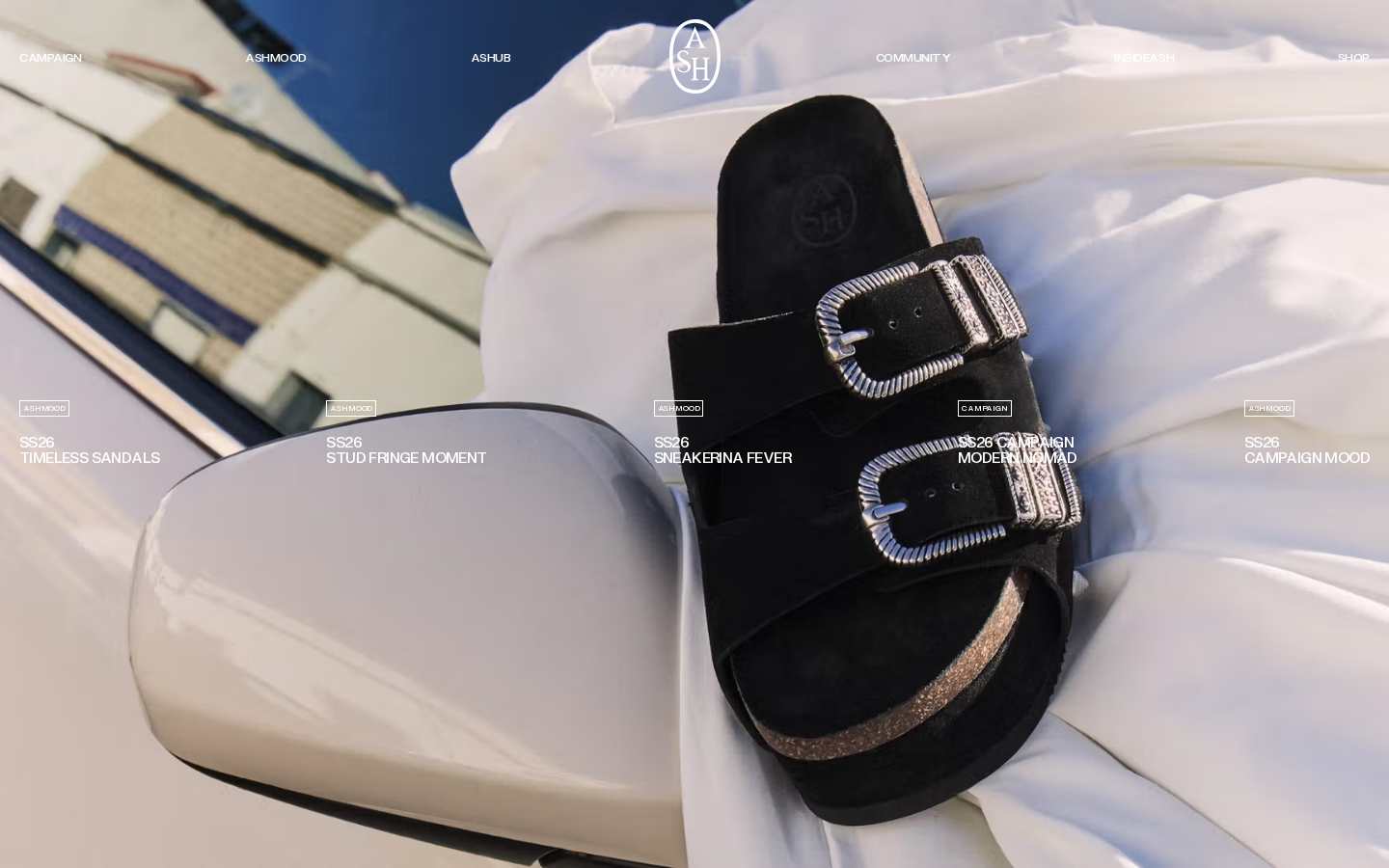 Screenshot of Homepage