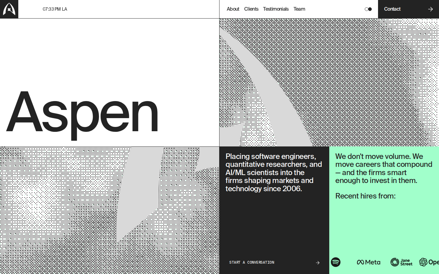 Screenshot of Aspen Search