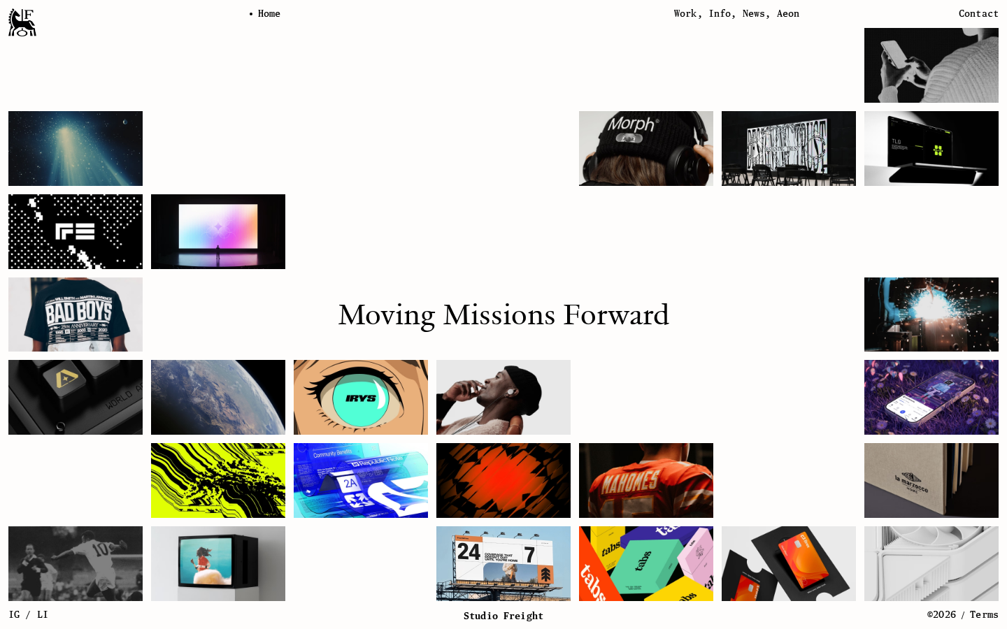 Screenshot of Studio Freight