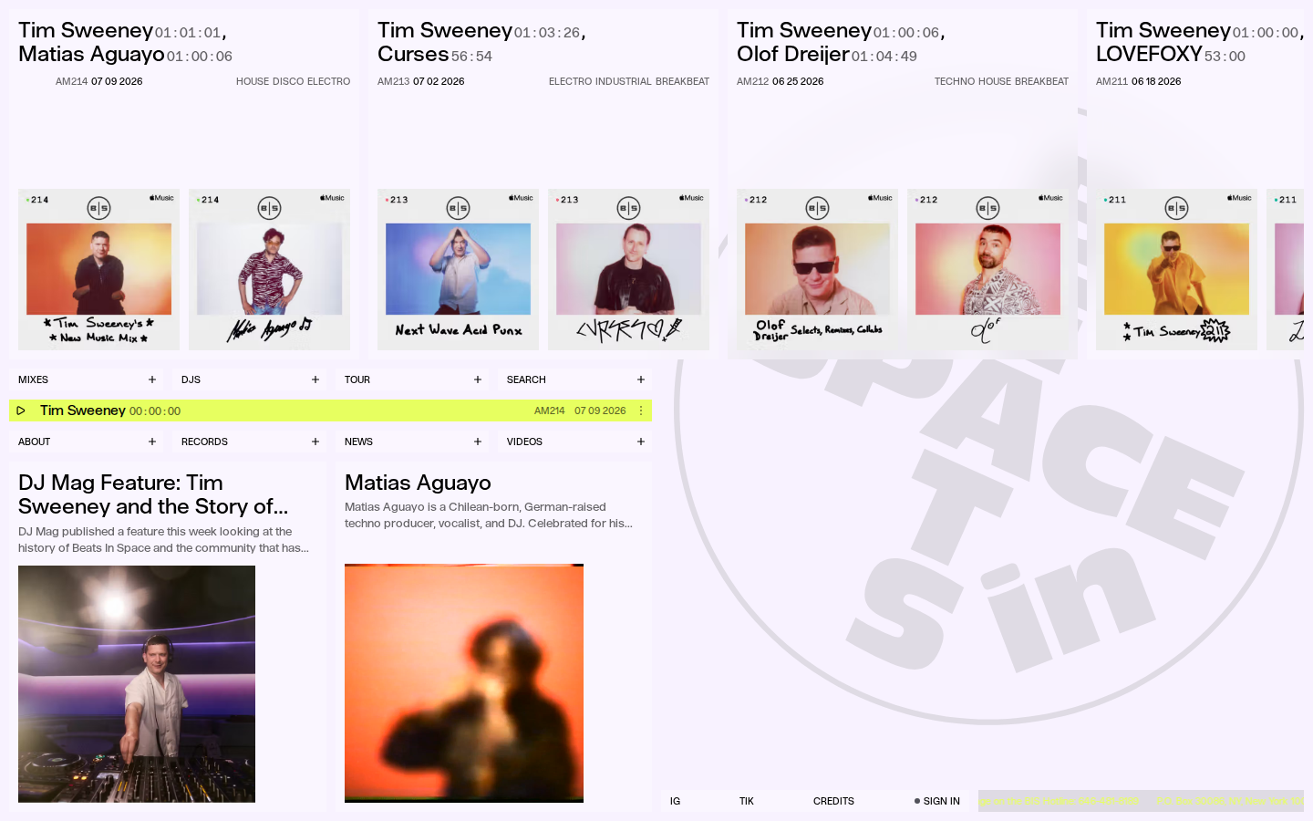 Screenshot of Beats in Space
