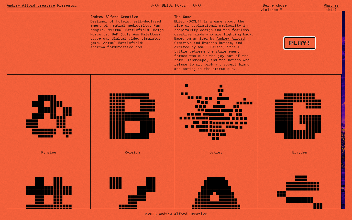Screenshot of BEIGE FORCE!!