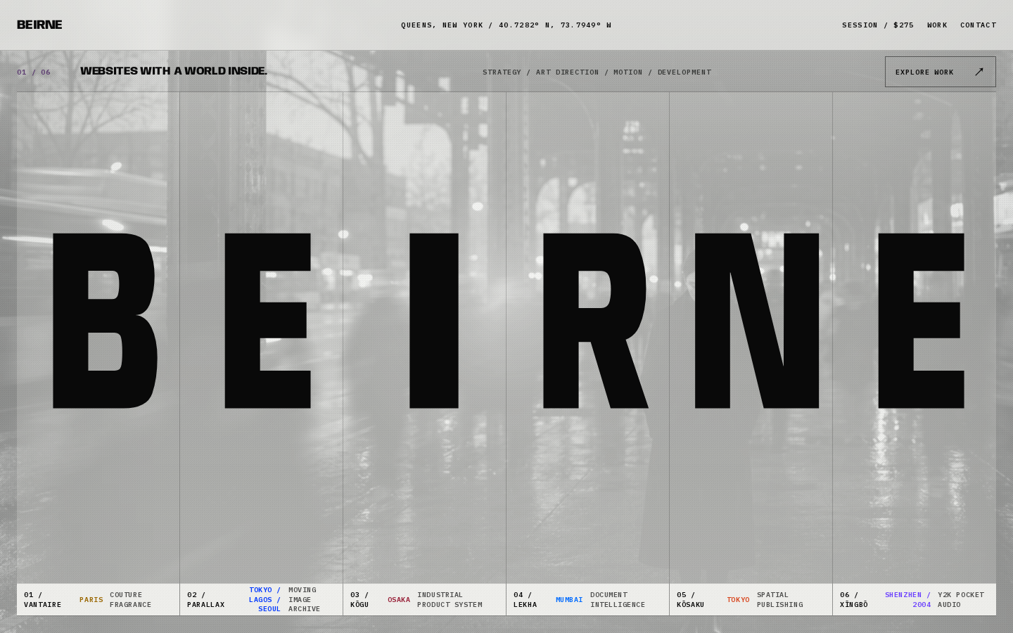 Screenshot of BEIRNE Studios