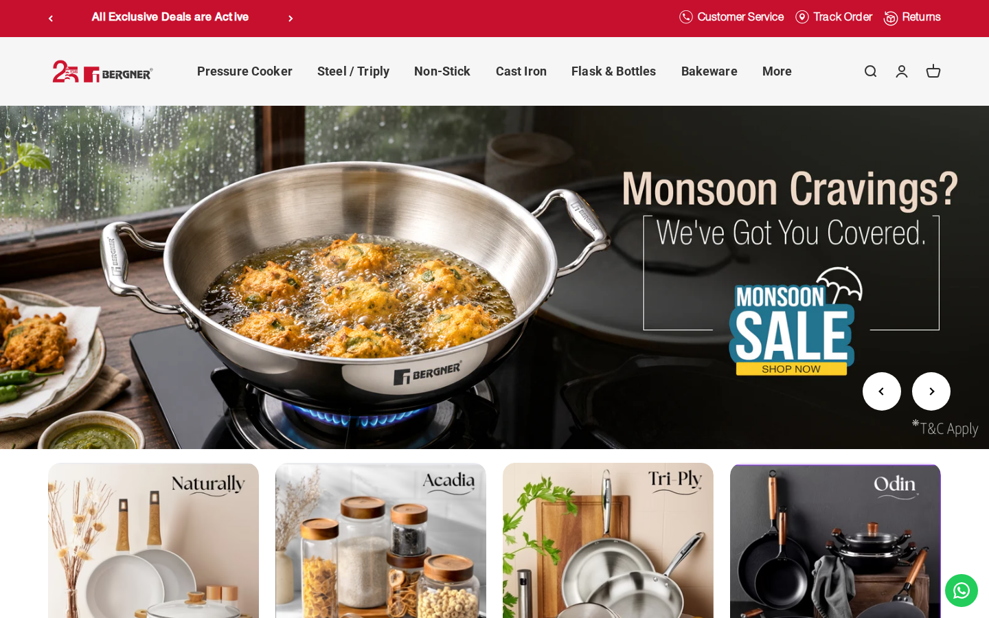 Screenshot of Bergner Home