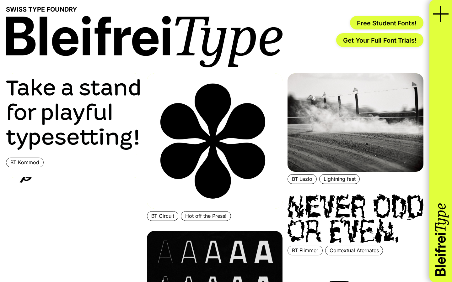 Screenshot of Bleifrei Type