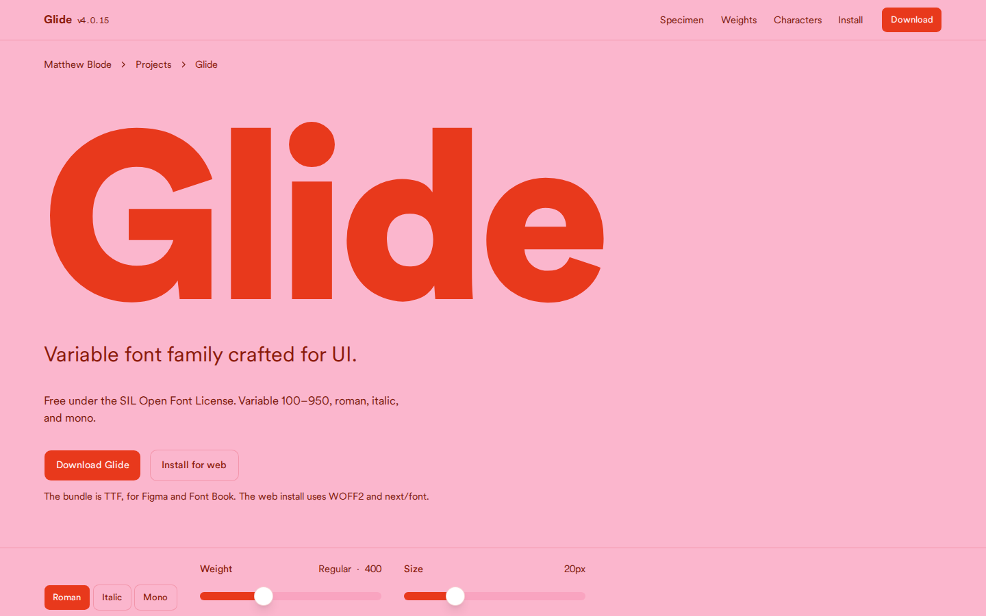 Screenshot of Matthew Blode