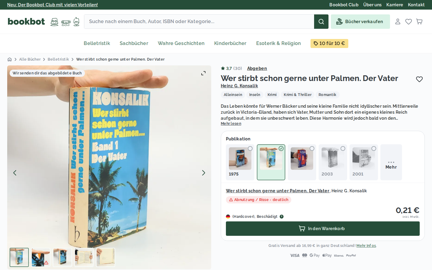 Screenshot of Wer stirbt schon gerne unter Palmen. Der Vater