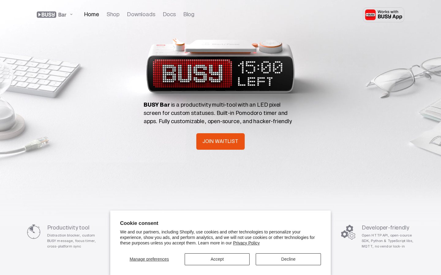 Screenshot of BUSY