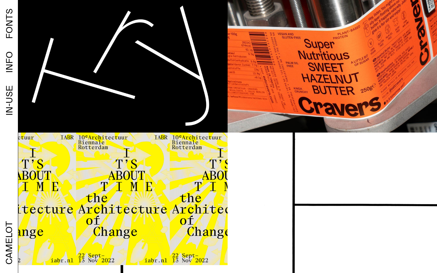 Screenshot of Camelot Typefaces