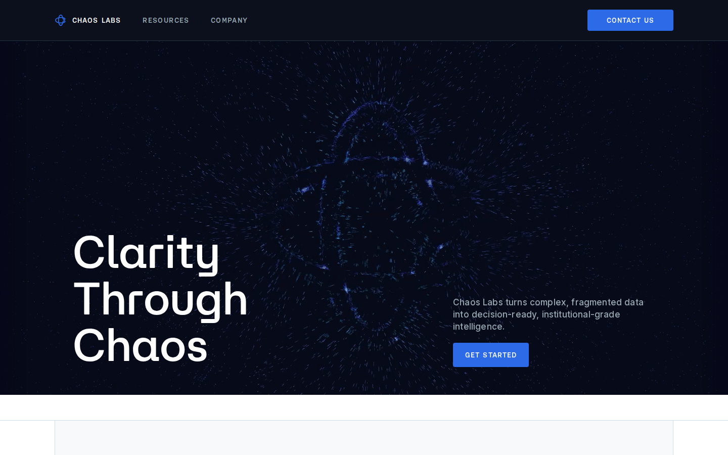 Screenshot of Chaos Labs