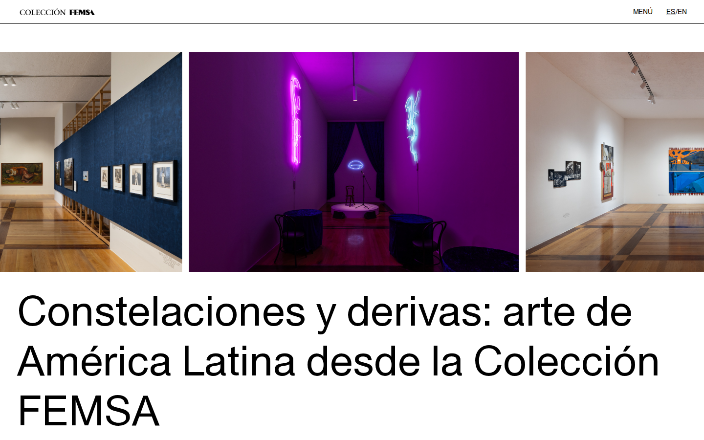 Screenshot of Colección FEMSA