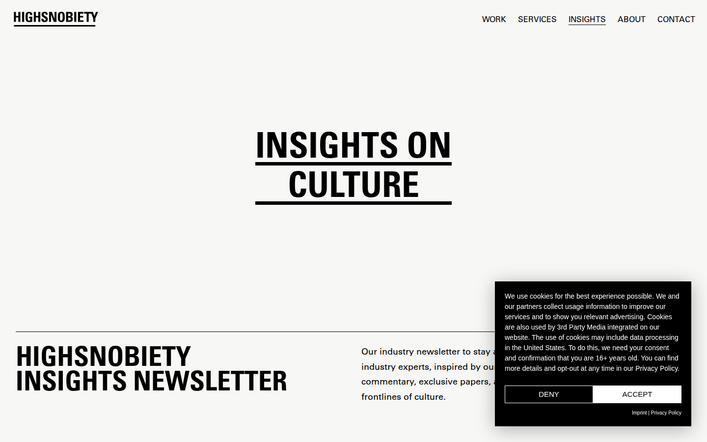 Screenshot of Insights