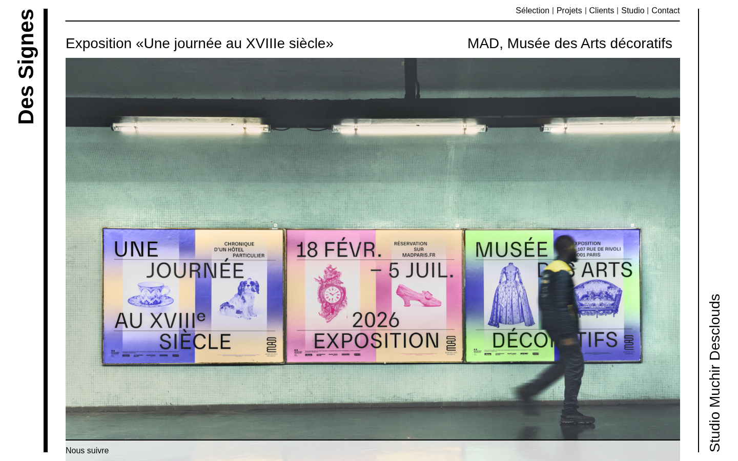 Screenshot of Des Signes - Muchir et Desclouds - Studio de graphisme à Paris