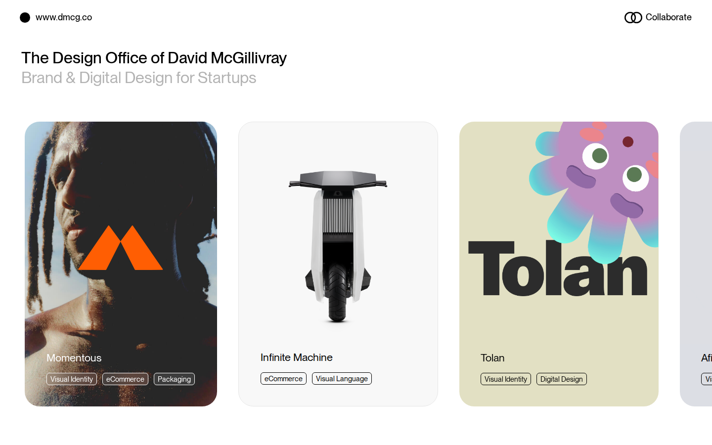 Screenshot of The Design Office of David McGillivray