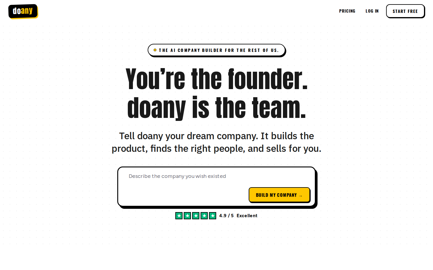 Screenshot of doany