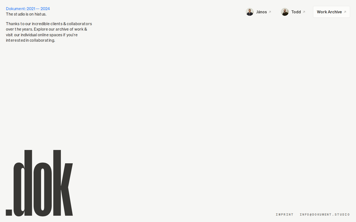 Screenshot of Dokument