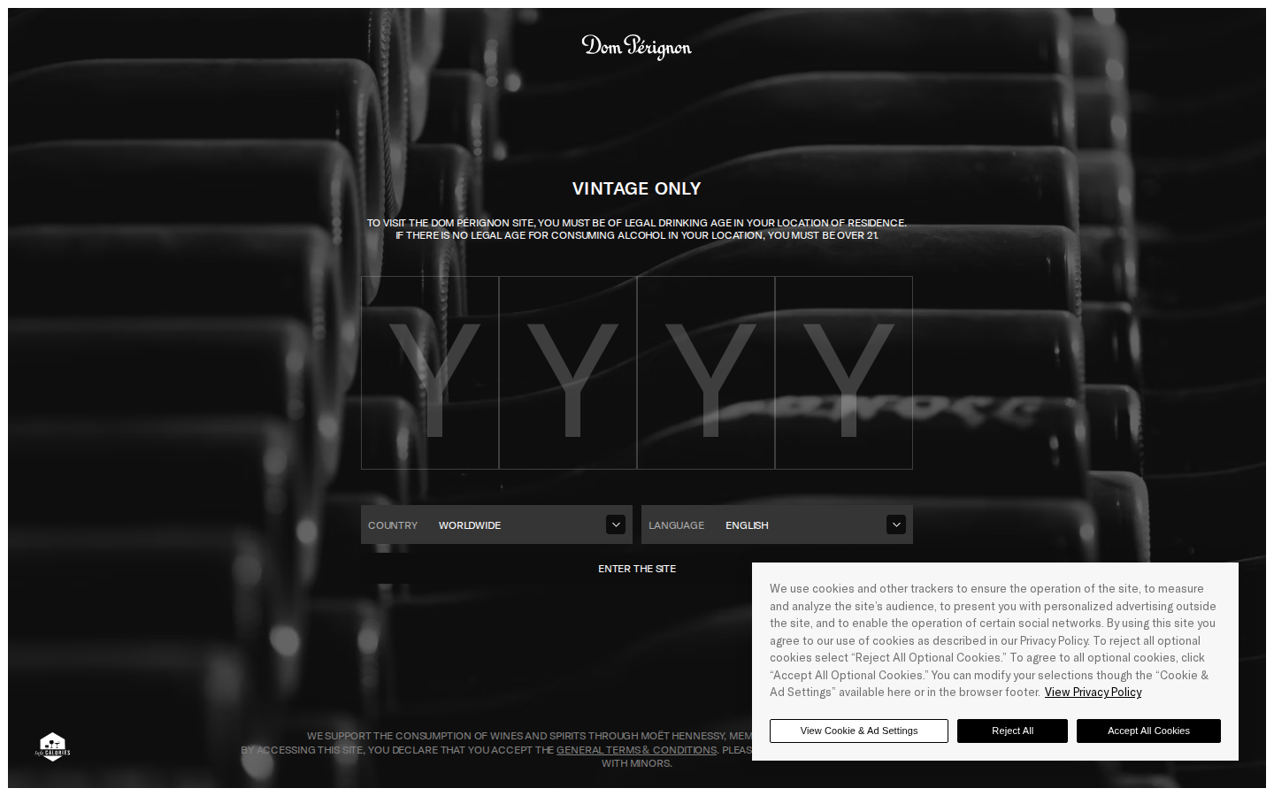 Screenshot of Dom Pérignon