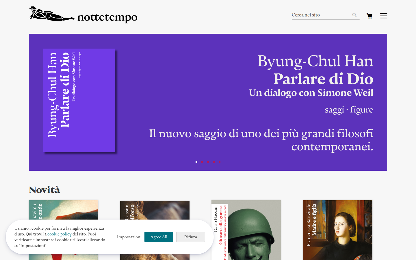 Screenshot of nottetempo