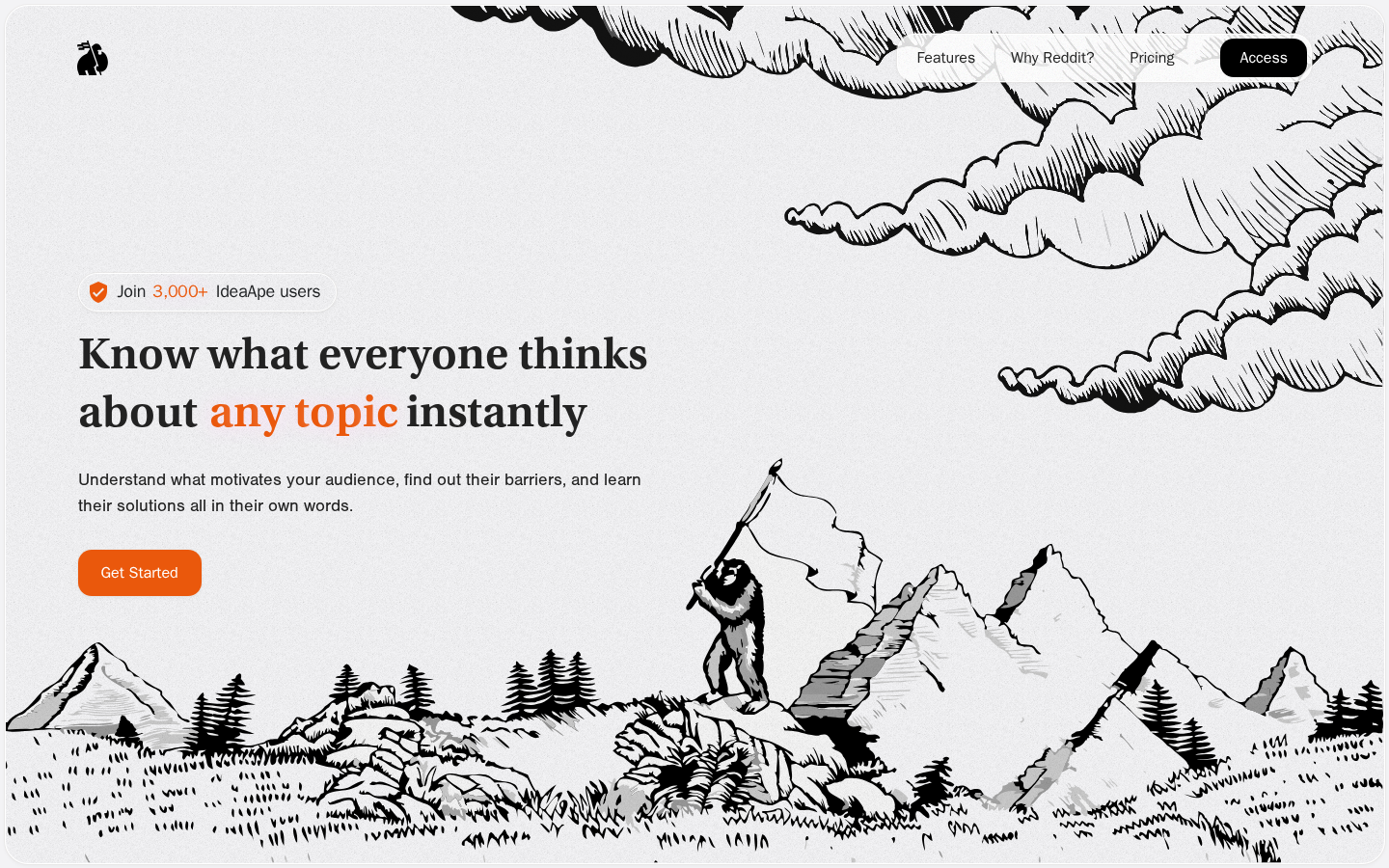 Screenshot of IdeaApe
