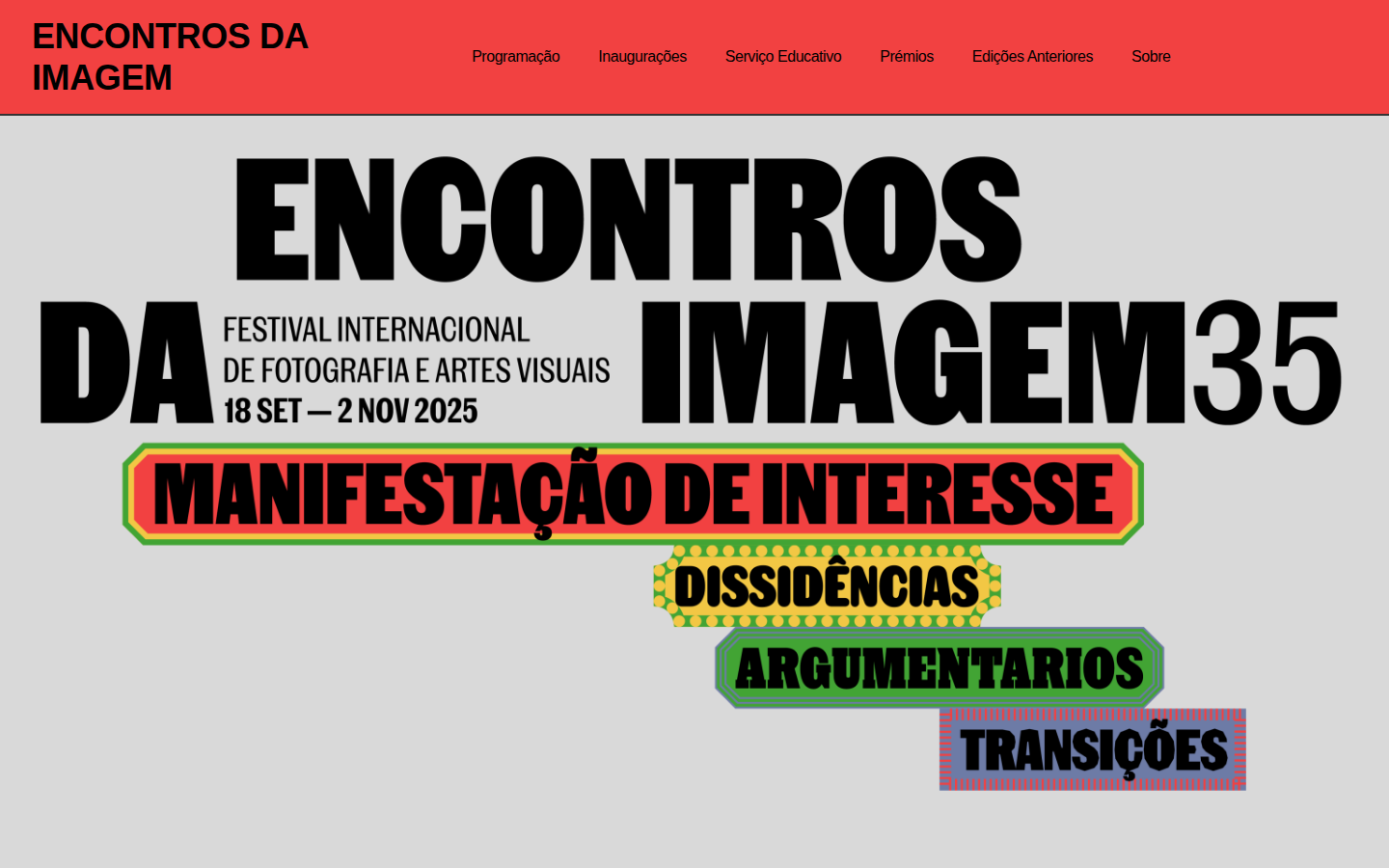 Screenshot of Encontros da Imagem