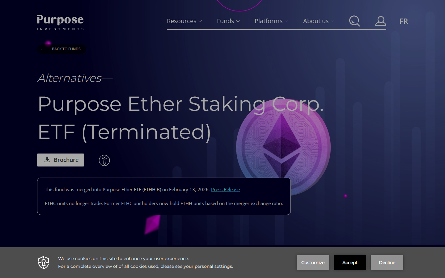 Screenshot of Ether Staking Corp ETF