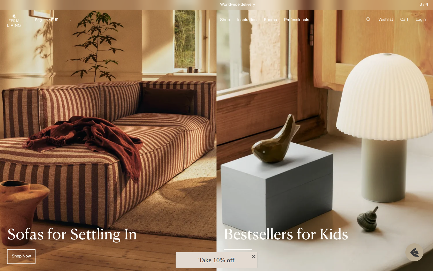 Screenshot of Ferm Living - COM