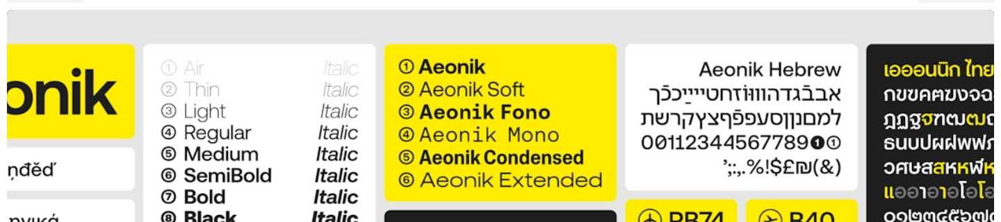 Aeonik in use on CoType™ Foundry