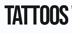 Bebas Neue in use on Tatoo Studio