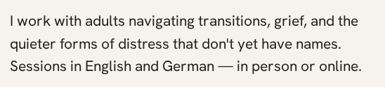 Hanken Grotesk: in use on Innenraum
