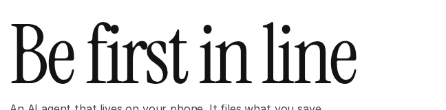 Instrument Serif in use on Newcomer