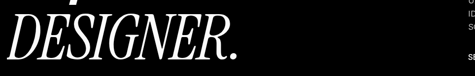 Instrument Serif in use on Simfo