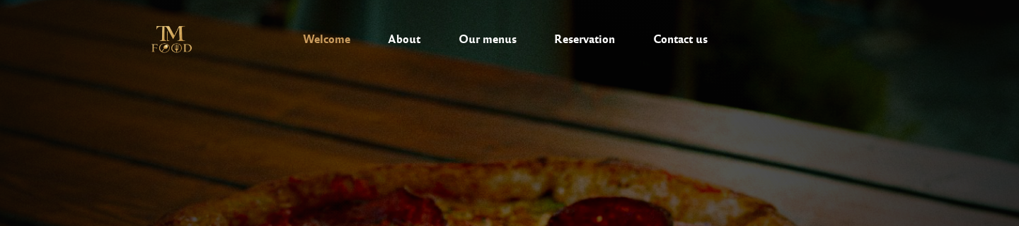 Lato in use on TM Food restaurant - Pizza, Burger, Tacos, Salade - |