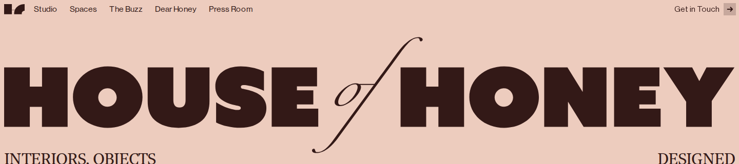 neue Haas Grotesk in use on House of Honey