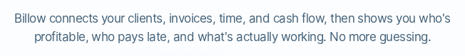 Open Runde in use on Billow ⋅ Run on facts, not guesswork.