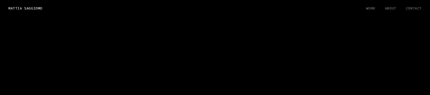 Source Code Pro in use on Mattia Saggiomo