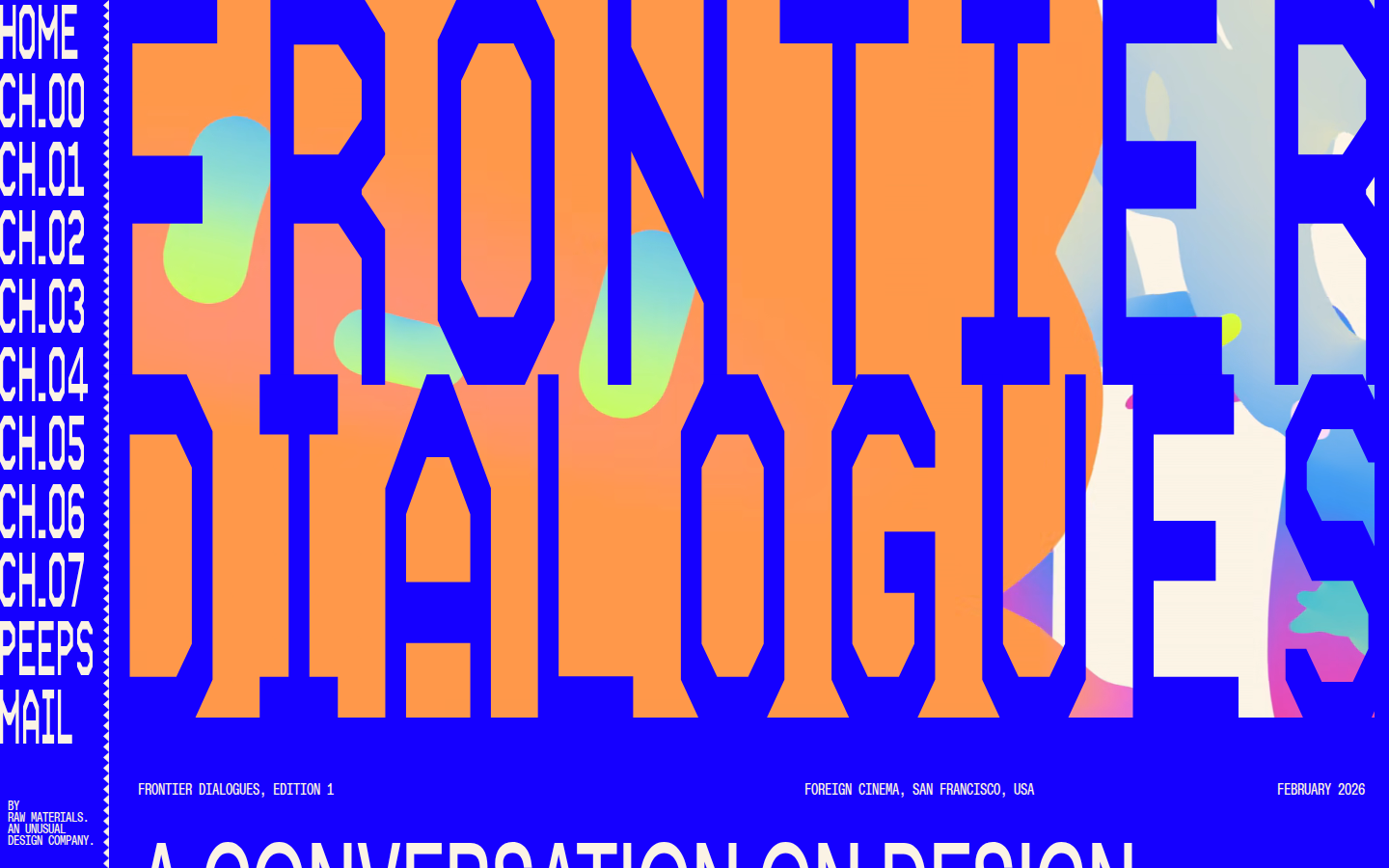 Screenshot of Frontier Dialogues