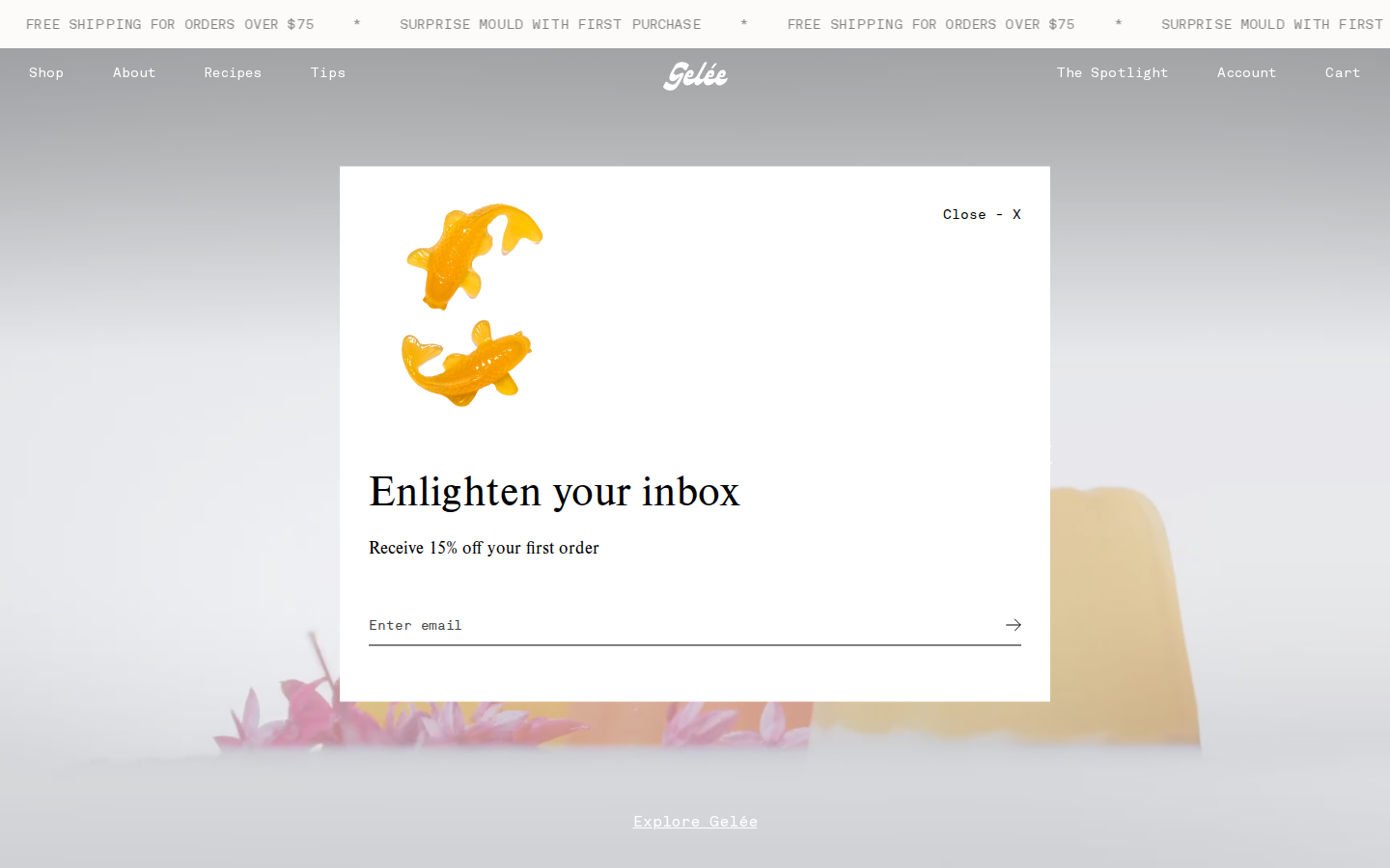 Screenshot of Gelée