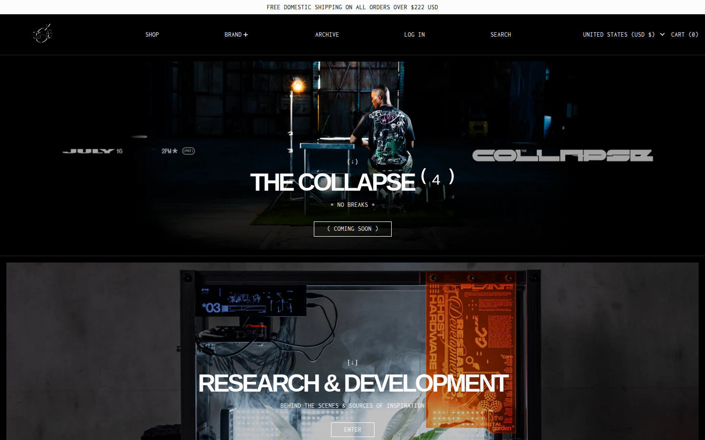 Screenshot of Ghost Hardware