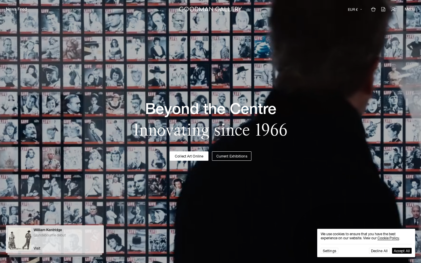 Screenshot of Goodman Gallery