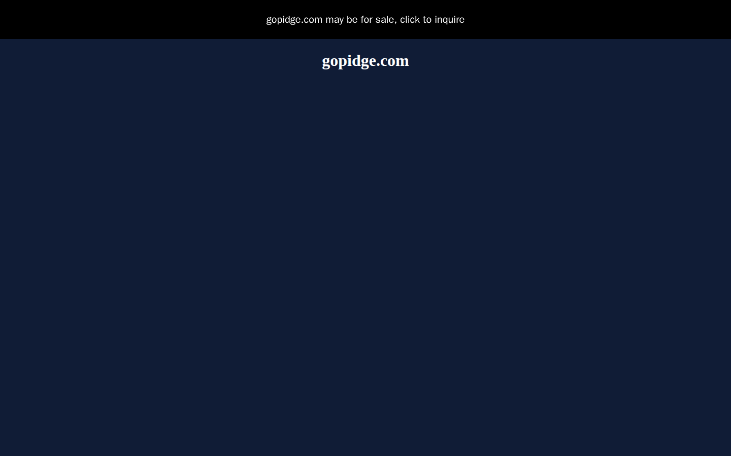 Screenshot of gopidge.com